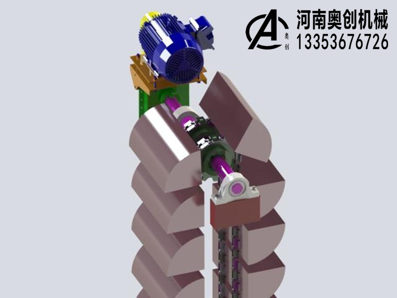 垂直斗式提升機(jī)模型3D圖紙 垂直斗式提升機(jī)模型3D圖紙